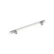 7-9/16" Anberlin Two Tone Cabinet Pull Matte White - Polished Chrome, , large image number 3