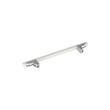 6-5/16" Anberlin Two Tone Cabinet Pull Matte White - Polished Chrome, , large image number 3