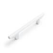6-5/16" Anberlin Two Tone Cabinet Pull Matte White - Polished Chrome, , large image number 0