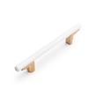 6-5/16" Anberlin Two Tone Cabinet Pull Matte White - Champagne Bronze, , large image number 0
