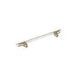 6-5/16" Anberlin Two Tone Cabinet Pull Matte White - Golden Champagne, , large image number 3