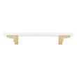 6-5/16" Anberlin Two Tone Cabinet Pull Matte White - Golden Champagne, , large image number 2