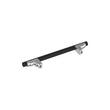 5-1/16" Anberlin Two Tone Cabinet Pull Matte Black - Polished Chrome, , large image number 2
