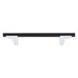 5-1/16" Anberlin Two Tone Cabinet Pull Matte Black - Polished Chrome, , large image number 2
