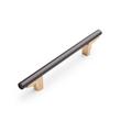 5-1/16" Anberlin Two Tone Cabinet Pull Matte Black - Champagne Bronze, , large image number 0