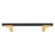 5-1/16" Anberlin Two Tone Cabinet Pull Matte Black - Brushed Gold, , large image number 2
