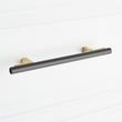5-1/16" Anberlin Two Tone Cabinet Pull Matte Black - Golden Champagne, , large image number 5