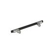 5-1/16" Anberlin Two Tone Cabinet Pull Matte Black - Satin Nickel, , large image number 2