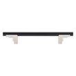 5-1/16" Anberlin Two Tone Cabinet Pull Matte Black - Satin Nickel, , large image number 2