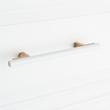 5-1/16" Anberlin Two Tone Cabinet Pull Matte White - Champagne Bronze, , large image number 5