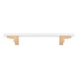 5-1/16" Anberlin Two Tone Cabinet Pull Matte White - Champagne Bronze, , large image number 2