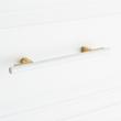 5-1/16" Anberlin Two Tone Cabinet Pull Matte White - Brushed Gold, , large image number 5