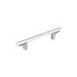 5-1/16" Anberlin Two Tone Cabinet Pull Matte White - Satin Nickel, , large image number 0