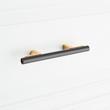 3-3/4" Anberlin Two Tone Cabinet Pull Matte Black - Brushed Gold, , large image number 5