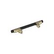 3-3/4" Anberlin Two Tone Cabinet Pull Matte Black - Golden Champagne, , large image number 3