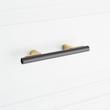 3-3/4" Anberlin Two Tone Cabinet Pull Matte Black - Golden Champagne, , large image number 5