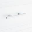 3-3/4" Anberlin Two Tone Cabinet Pull Matte White - Polished Chrome, , large image number 5