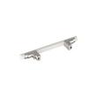 3-3/4" Anberlin Two Tone Cabinet Pull Matte White - Polished Nickel, , large image number 3