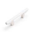 3-3/4" Anberlin Two Tone Cabinet Pull Matte White - Polished Nickel, , large image number 0