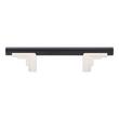 3" Anberlin Two Tone Cabinet Pull Matte Black - Polished Nickel, , large image number 2