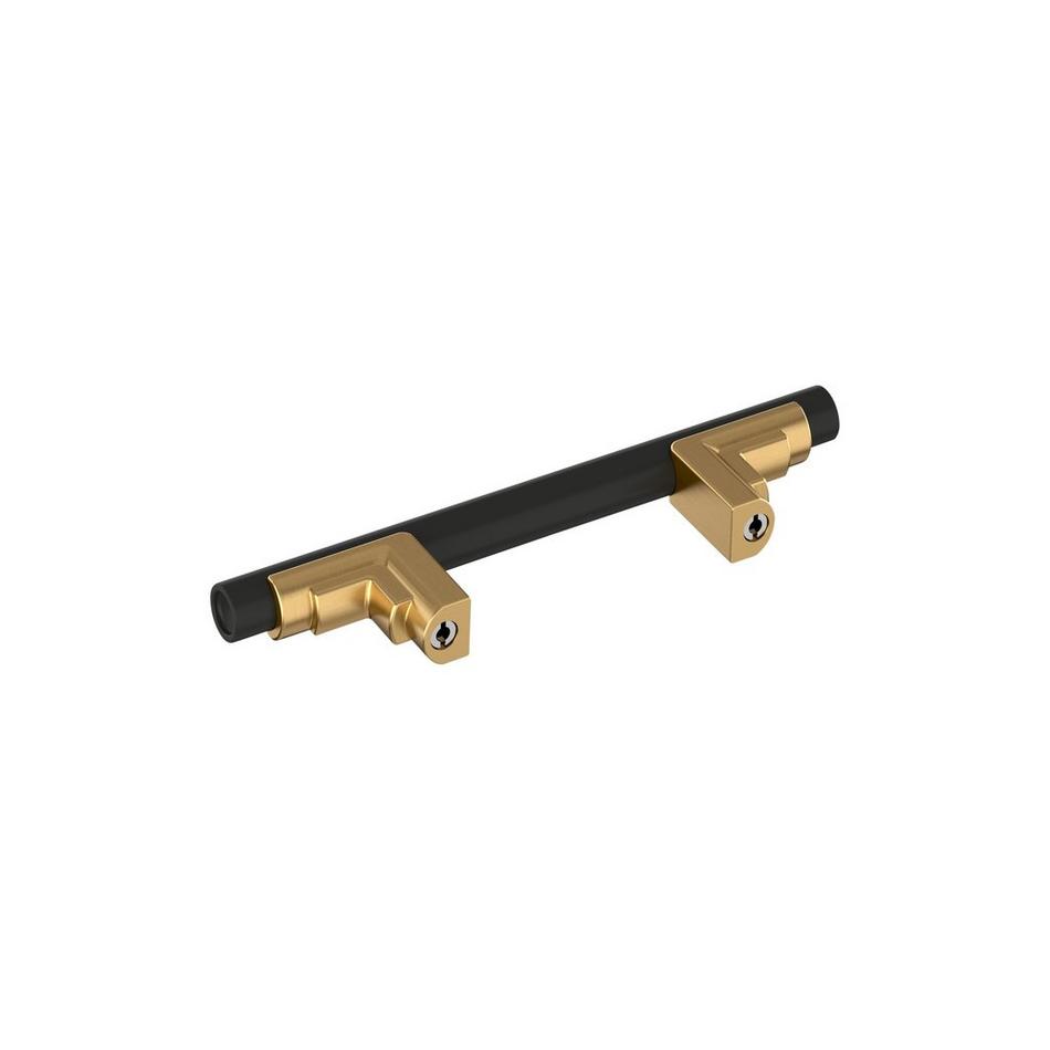 3" Anberlin Two Tone Cabinet Pull Matte Black - Champagne Bronze, , large image number 3