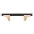 3" Anberlin Two Tone Cabinet Pull Matte Black - Champagne Bronze, , large image number 2