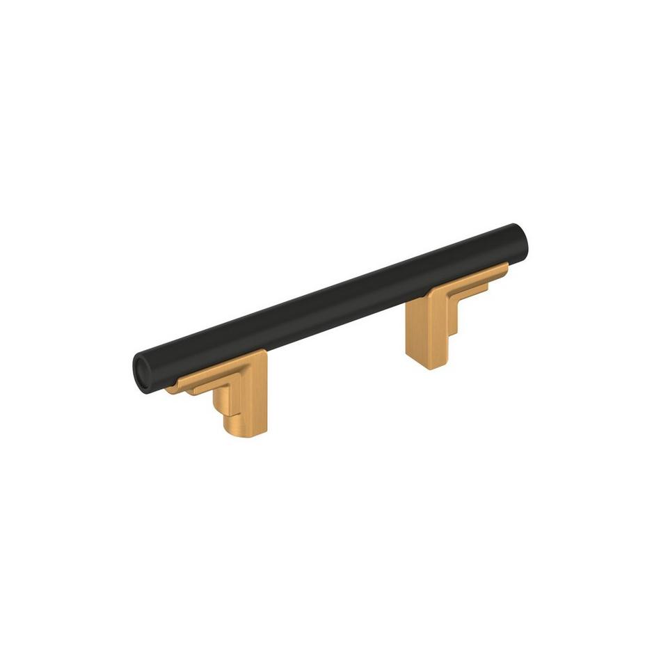 Anberlin Two Tone Cabinet Pull Matte Black, , large image number 0