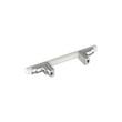 3" Anberlin Two Tone Cabinet Pull Matte White - Polished Chrome, , large image number 3