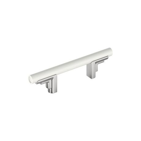 Anberlin Two Tone Cabinet Pull Matte White