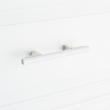3" Anberlin Two Tone Cabinet Pull Matte White - Polished Nickel, , large image number 5