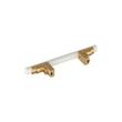 3" Anberlin Two Tone Cabinet Pull Matte White - Champagne Bronze, , large image number 3