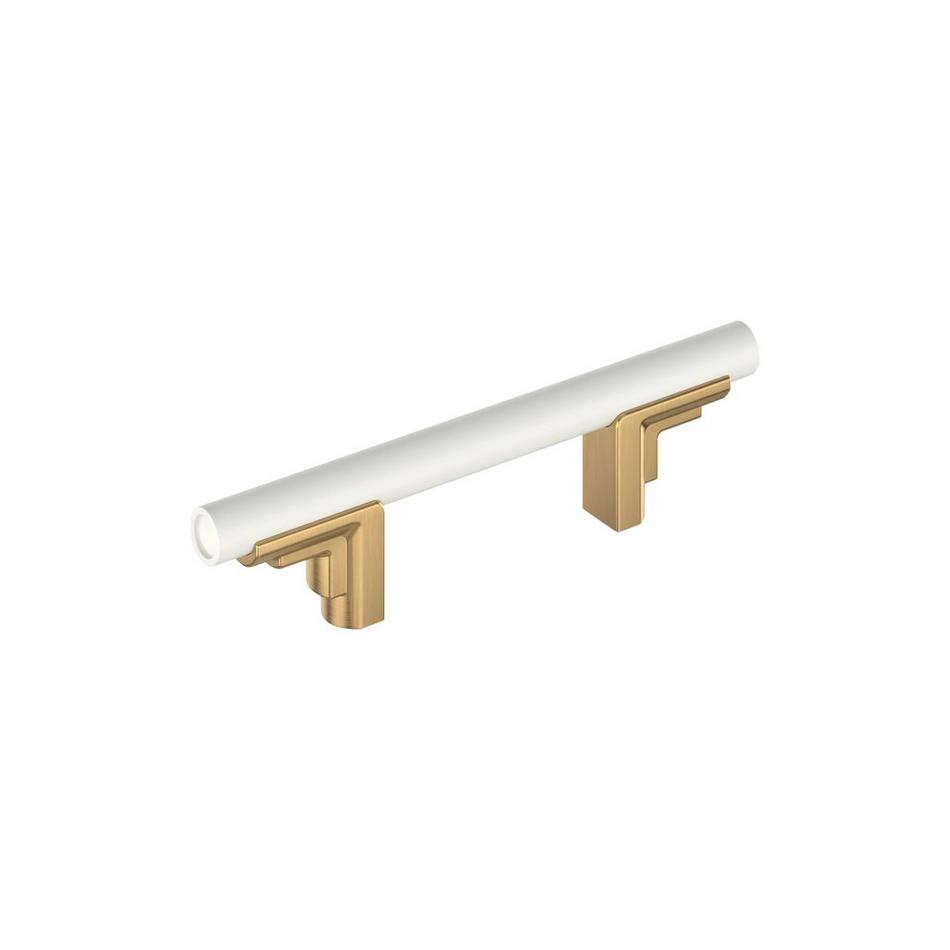 Anberlin Two Tone Cabinet Pull Matte White, , large image number 1