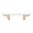 3" Anberlin Two Tone Cabinet Pull Matte White - Champagne Bronze, , large image number 2