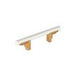 Anberlin Two Tone Cabinet Pull Matte White, , large image number 0