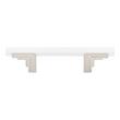 3" Anberlin Two Tone Cabinet Pull Matte White - Satin Nickel, , large image number 2