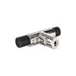 Anberlin T-Shaped Two Tone Cabinet Knob Matte Black - Polished Nickel, , large image number 2