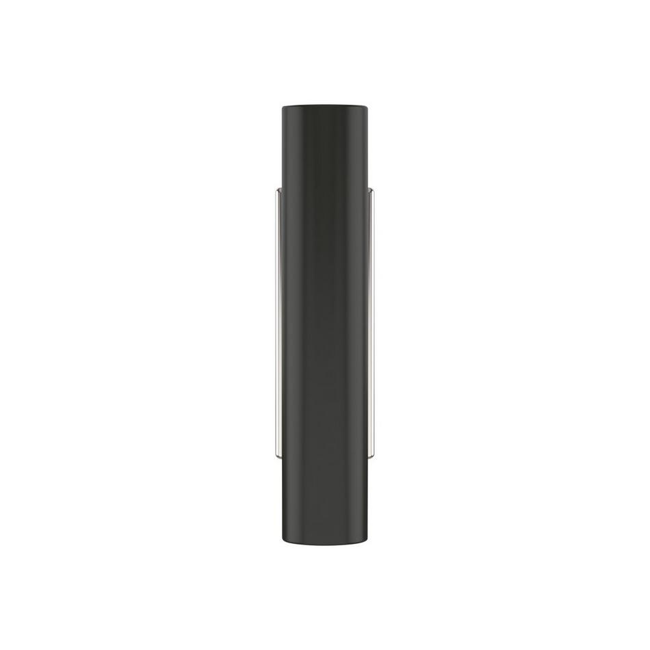 Anberlin T-Shaped Two Tone Cabinet Knob Matte Black - Polished Nickel, , large image number 1
