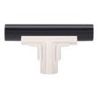 Anberlin T-Shaped Two Tone Cabinet Knob Matte Black - Polished Nickel, , large image number 2