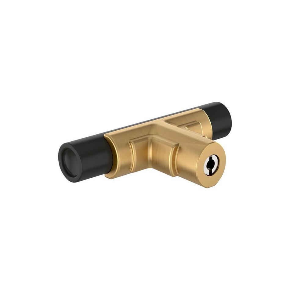 Anberlin T-Shaped Two Tone Cabinet Knob Matte Black - Champagne Bronze, , large image number 2