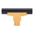 Anberlin T-Shaped Two Tone Cabinet Knob Matte Black, , large image number 6
