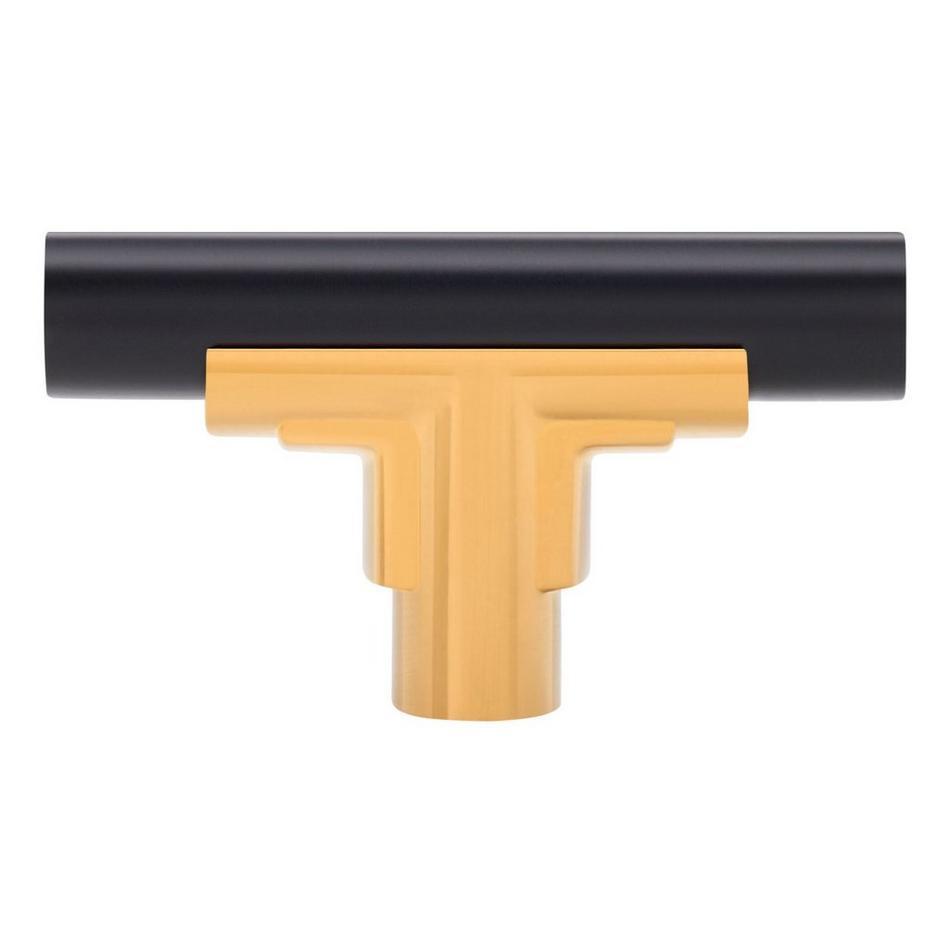 Anberlin T-Shaped Two Tone Cabinet Knob Matte Black, , large image number 6