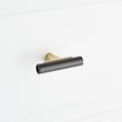 Anberlin T-Shaped Two Tone Cabinet Knob Matte Black - Golden Champagne, , large image number 5