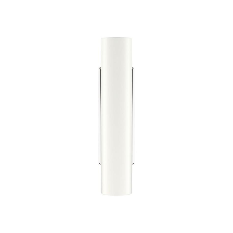 Anberlin T-Shaped Two Tone Cabinet Knob Matte White - Polished Chrome, , large image number 1
