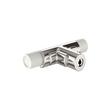 Anberlin T-Shaped Two Tone Cabinet Knob Matte White - Polished Nickel, , large image number 2