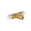 Anberlin T-Shaped Two Tone Cabinet Knob Matte White - Champagne Bronze, , large image number 2