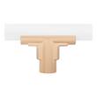Anberlin T-Shaped Two Tone Cabinet Knob Matte White - Champagne Bronze, , large image number 2