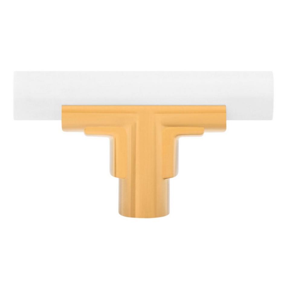 Anberlin T-Shaped Two Tone Cabinet Knob Matte White, , large image number 6