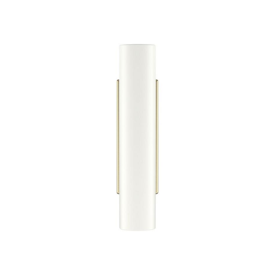 Anberlin T-Shaped Two Tone Cabinet Knob Matte White - Golden Champagne, , large image number 1