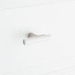 Anberlin T-Shaped Two Tone Cabinet Knob Matte White - Satin Nickel, , large image number 5