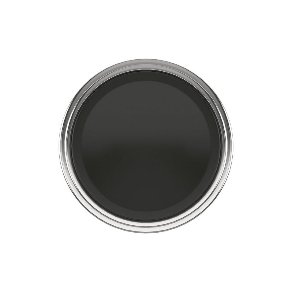 Anberlin Round Two Tone Cabinet Knob Matte Black - Polished Chrome, , large image number 1